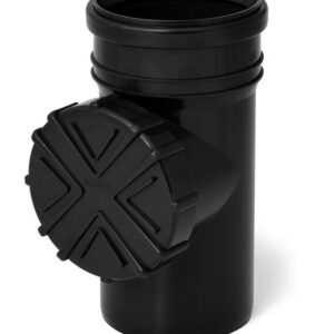 Czyszczak z sitkiem ø 110 czarny